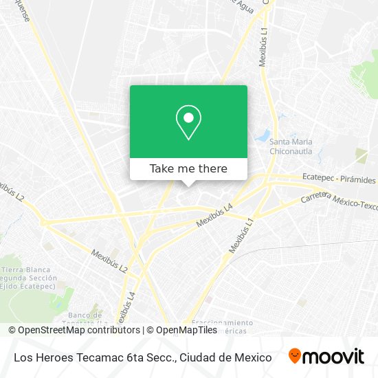 Los Heroes Tecamac 6ta Secc. map