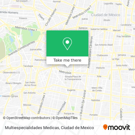 Multiespecialidades Medicas map
