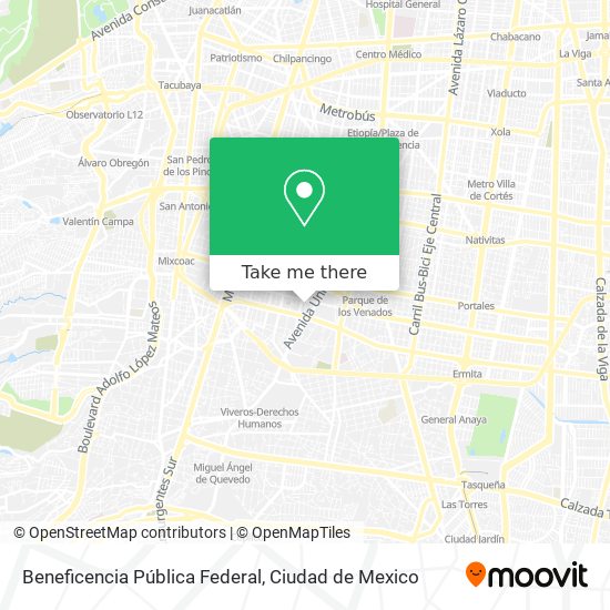 Beneficencia Pública Federal map