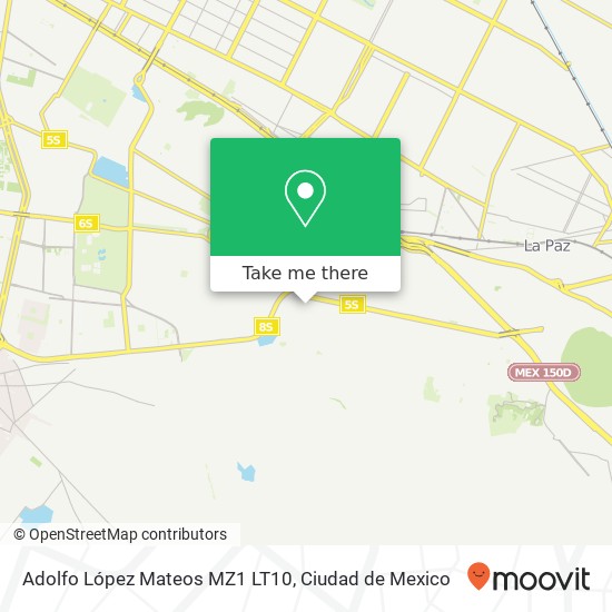 Adolfo López Mateos MZ1 LT10 map