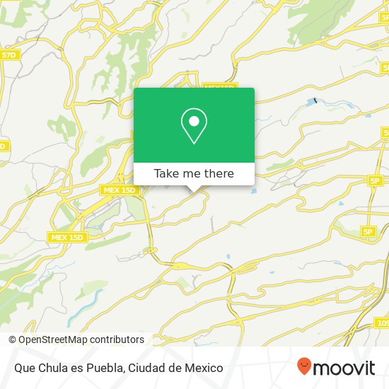 Que Chula es Puebla map