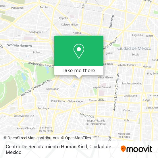 Centro De Reclutamiento Human Kind map