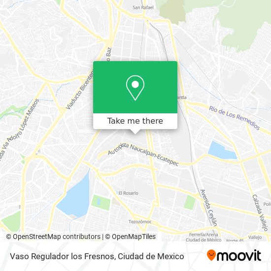 Mapa de Vaso Regulador los Fresnos