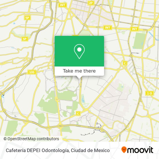 Cafetería DEPEI Odontología map