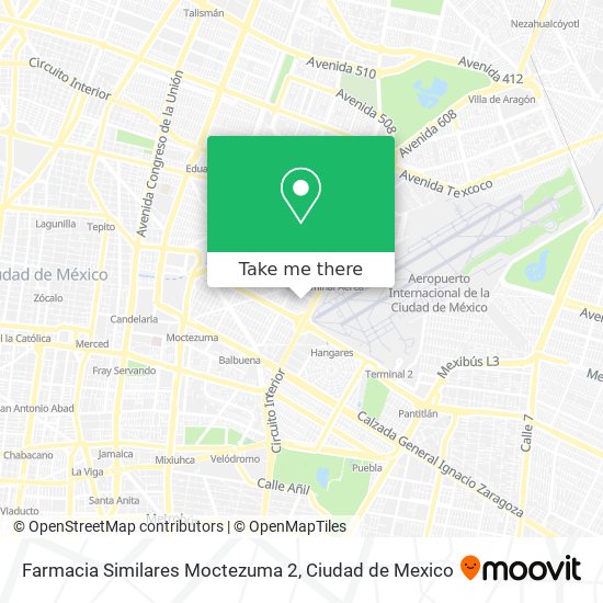 Farmacia Similares Moctezuma 2 map