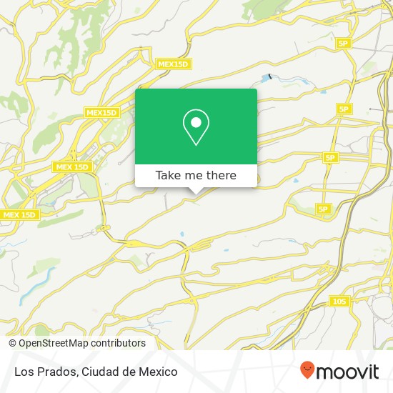 Los Prados map