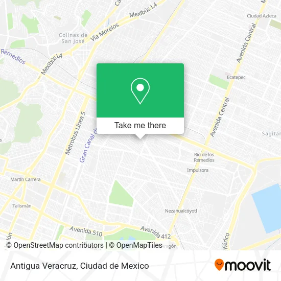 Antigua Veracruz map