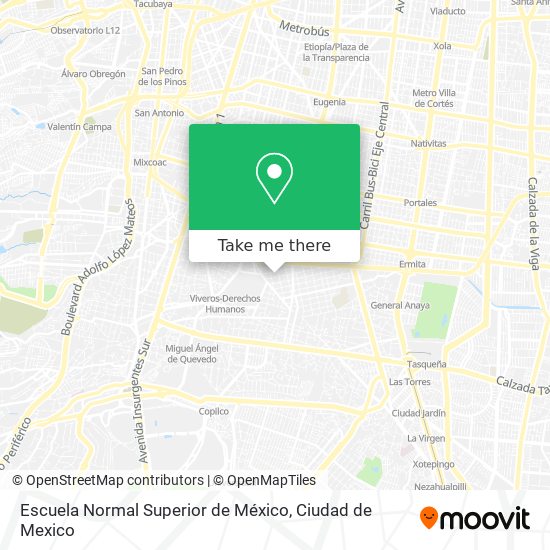 Escuela Normal Superior de México map