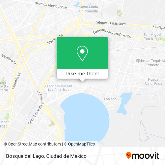 Bosque del Lago map