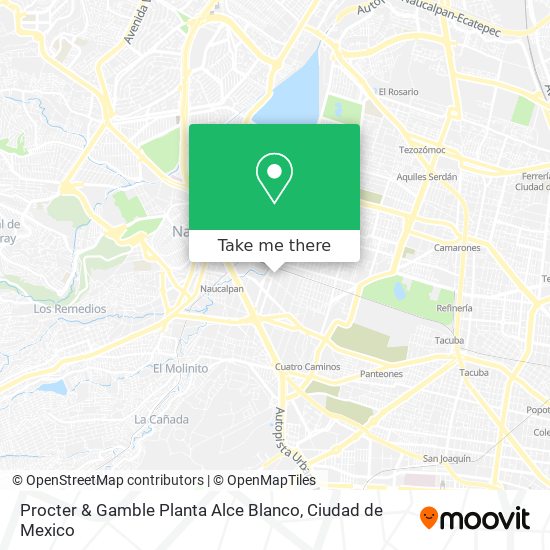 Mapa de Procter & Gamble Planta Alce Blanco