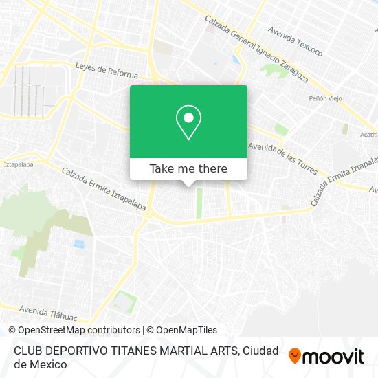 Mapa de CLUB DEPORTIVO TITANES MARTIAL ARTS