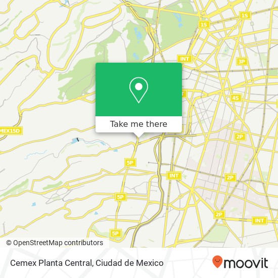 Cemex Planta Central map