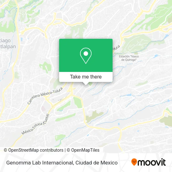Mapa de Genomma Lab Internacional
