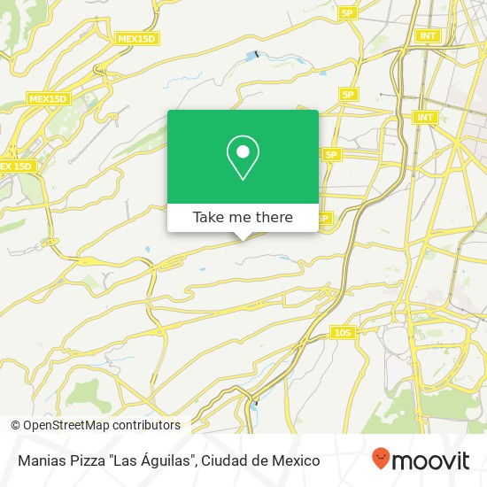 Manias Pizza "Las Águilas" map