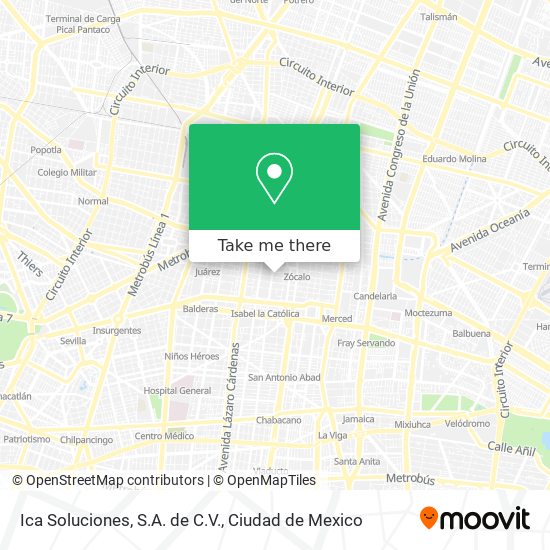 Ica Soluciones, S.A. de C.V. map