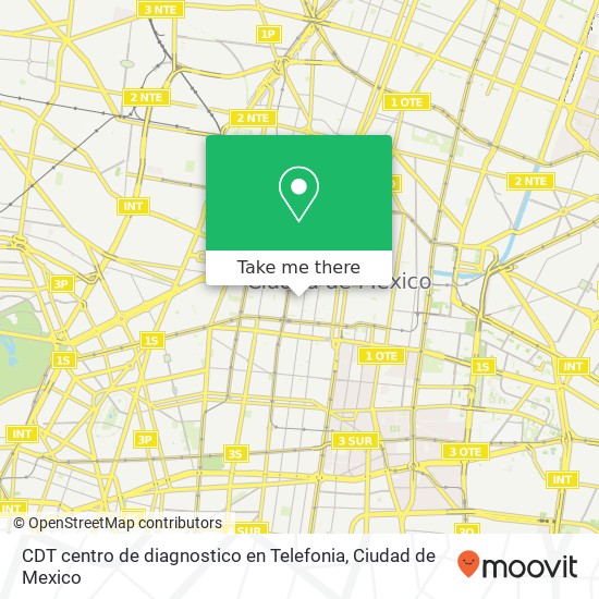 CDT centro de diagnostico en Telefonia map