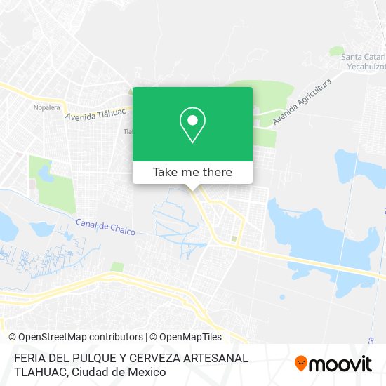 FERIA DEL PULQUE Y CERVEZA ARTESANAL TLAHUAC map