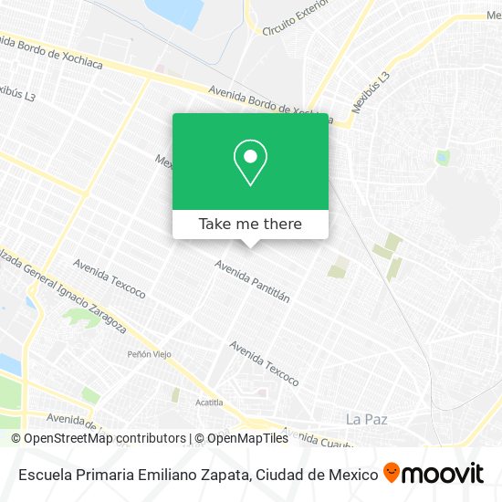 Mapa de Escuela Primaria Emiliano Zapata