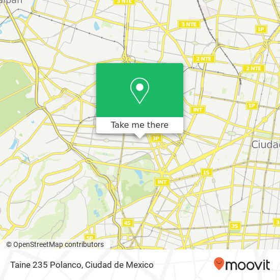 Mapa de Taine 235 Polanco