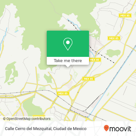 Calle Cerro del Mezquital map