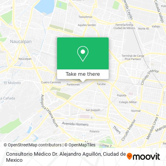 Mapa de Consultorio Médico Dr. Alejandro Aguillón