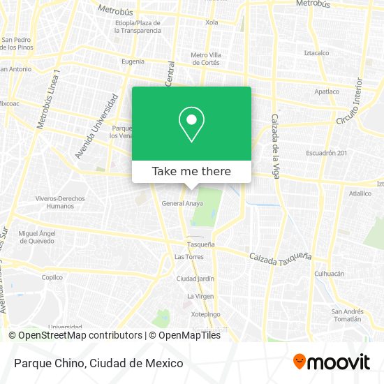 Parque Chino map
