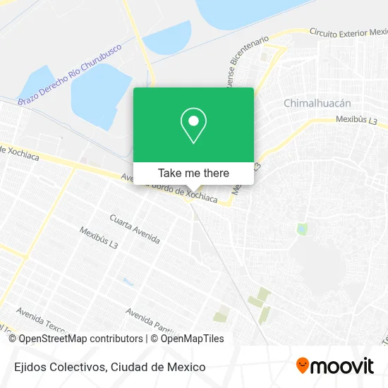 Ejidos Colectivos map