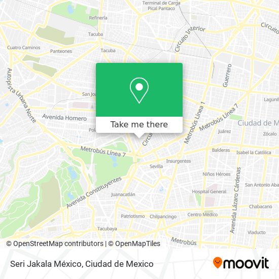 Seri Jakala México map