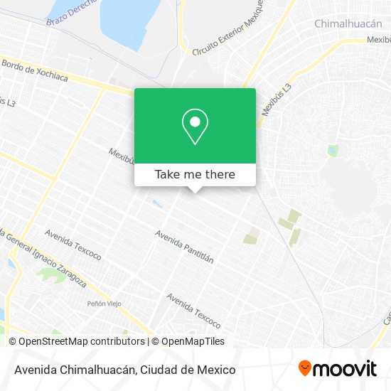 Avenida Chimalhuacán map