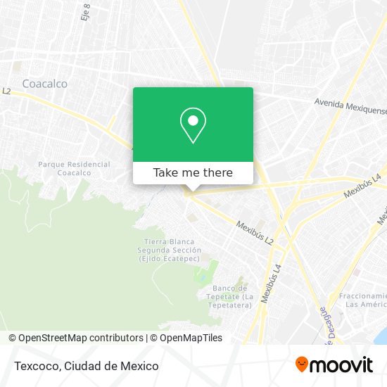 Mapa de Texcoco