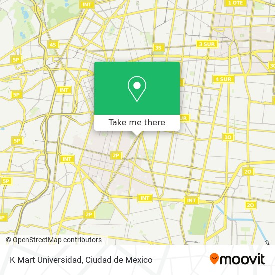 K Mart Universidad map