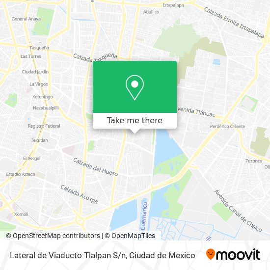 Lateral de Viaducto Tlalpan S / n map