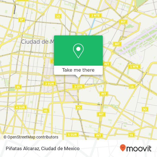 Piñatas Alcaraz map