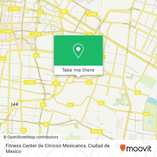 Fitness Center de Citricos Mexicanos map