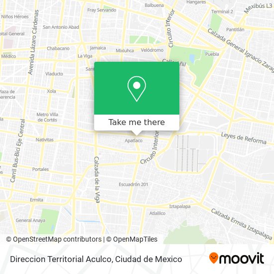 Direccion Territorial Aculco map