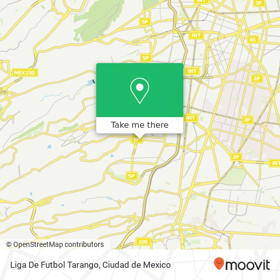 Liga De Futbol Tarango map