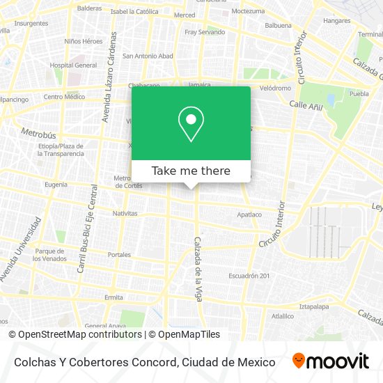 identificación auricular práctico How to get to Colchas Y Cobertores Concord in Cuauhtémoc by Bus or Metro?