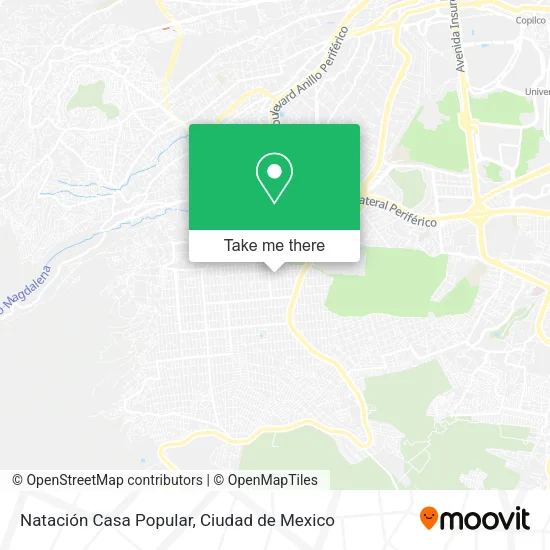 Natación Casa Popular map