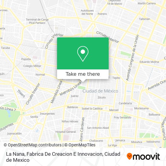 La Nana, Fabrica De Creacion E Innovacion map