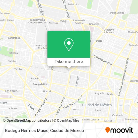 Bodega Hermes Music map