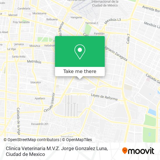Clinica Veterinaria M.V.Z. Jorge Gonzalez Luna map