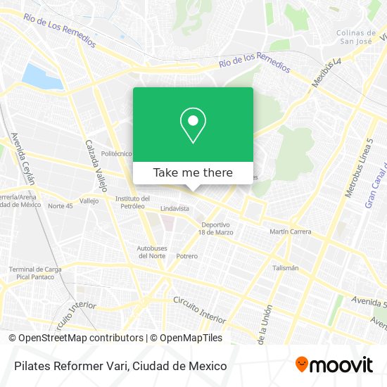 Pilates Reformer Vari map