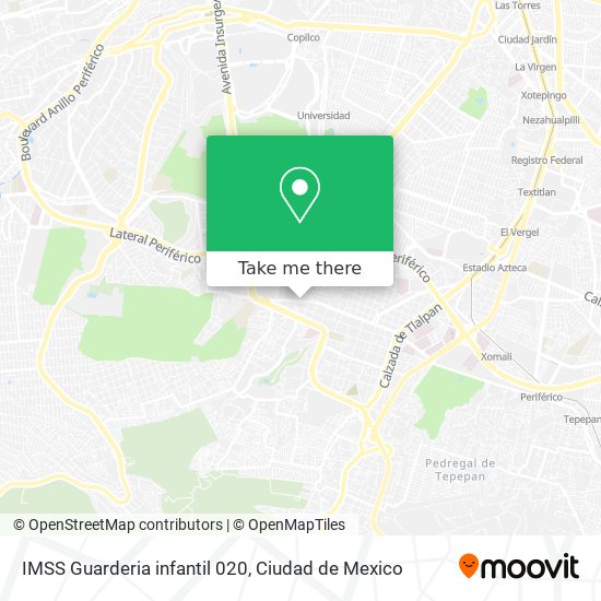 IMSS Guarderia infantil 020 map