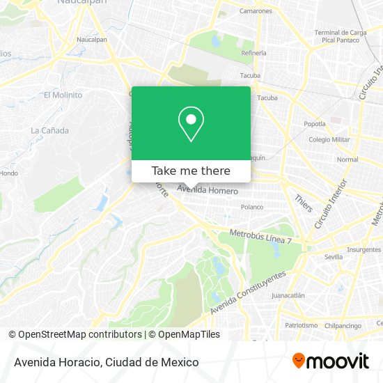 Avenida Horacio map