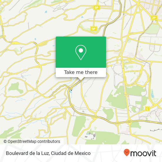 Boulevard de la Luz map