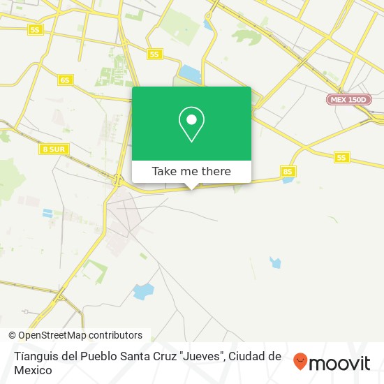 Tíanguis del Pueblo Santa Cruz "Jueves" map