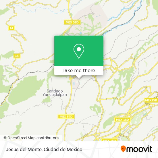 Jesús del Monte map