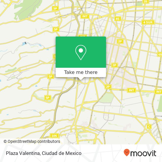Plaza Valentina map