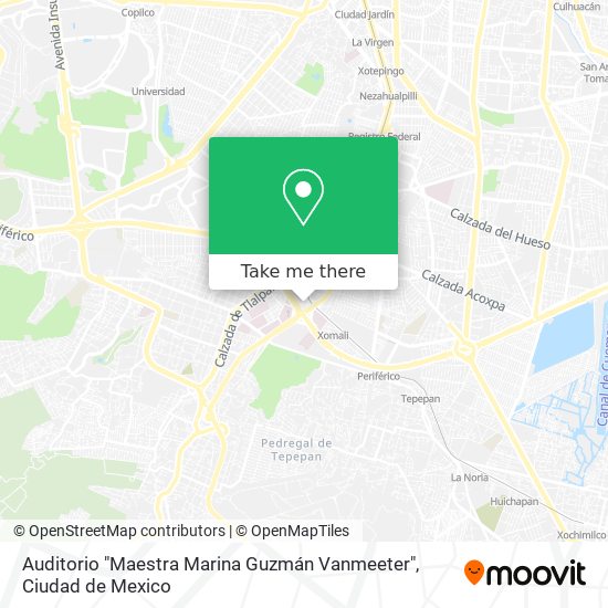 Auditorio  "Maestra Marina Guzmán Vanmeeter" map