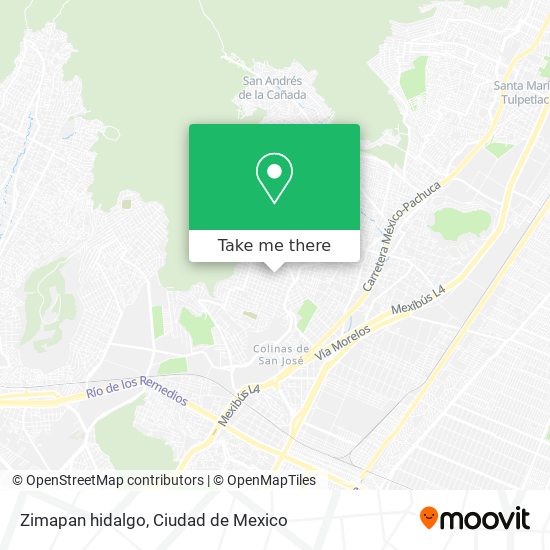 Zimapan hidalgo map